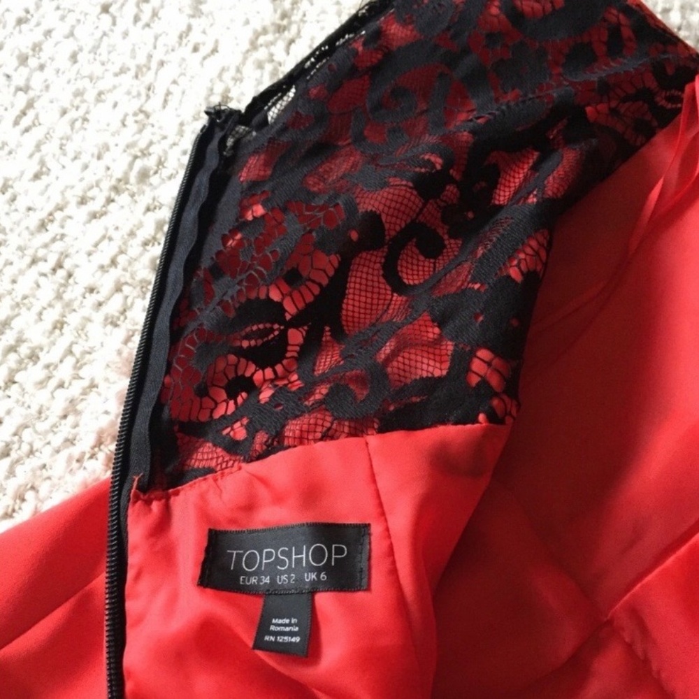 NWOT Topshop Playsuit with Lace Back - Picture 5 of 5